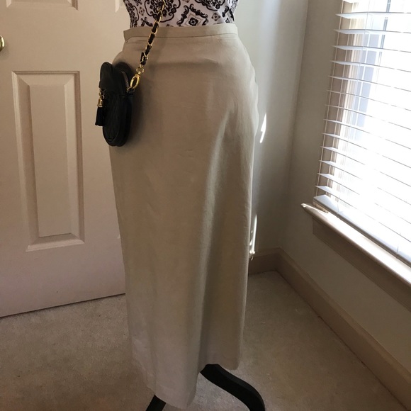 Petite Sophisticate Dresses & Skirts - Khaki skirt